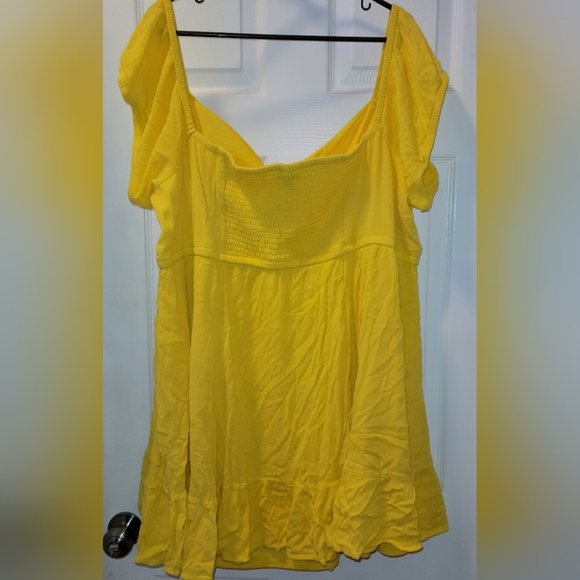 Torrid, MINI GAUZE PUFF SLEEVE SKATER DRESS, Plus Size 5X. - Picture 4 of 17